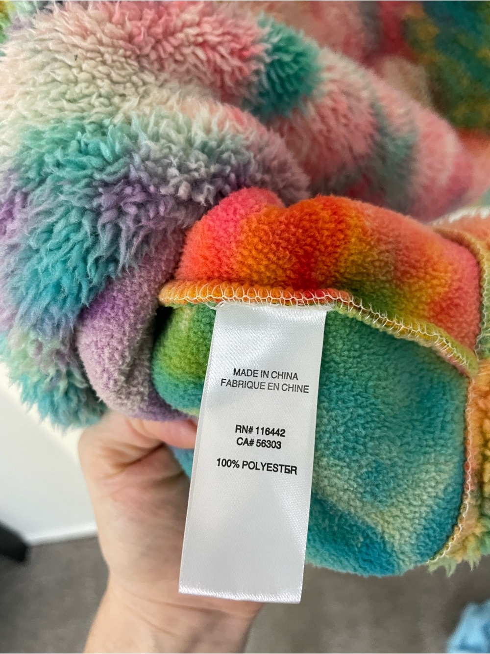 Empyre Men’s Sherpa Hoodie XL Tie Dye Plush Fleece Skate Y2K Back to School - Picture 6 of 10